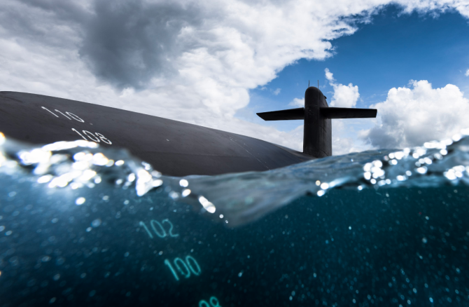 Aqua sub, SNLE Le Vigilant, l’Île Longue, 31 mai 2017 : « Cette photo est très émouvante car elle montre à quel point un sous-marin peut être à la fois impressionnant et effrayant. »
